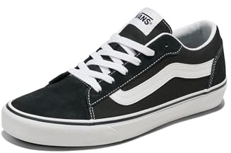 Vans Hombre Zapatillas De Ante Vero, Black/White, 44 EU