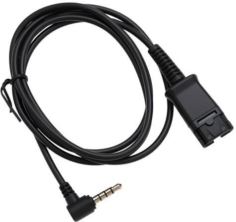 OTOTEC Adaptador de Auriculares QD A Cable de Enchufe de 3,5 Mm de 1 Metro de Largo Compatible con Plantronics Compatible con Teléfonos Samsung