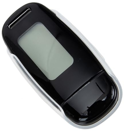 Montres De Course 3D Sport Marche Style Simple Compteur De Pas Rechargeable Pratique Plastique Blanc Abs Portable Fitness Simple Et Facile à Utiliser(Black)