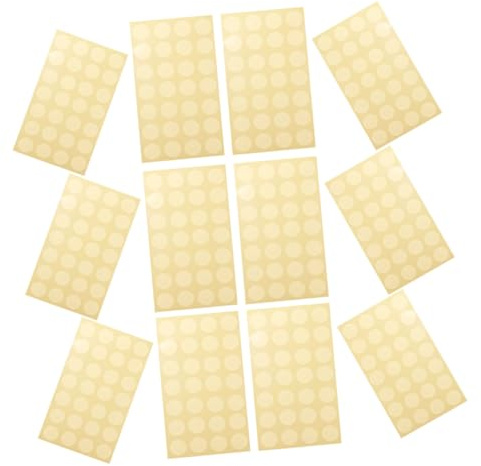 Gadpiparty Autocollants de Renforcement pour Perforations Transparents 12 Feuilles pour Reliure à Anneaux Protecteurs de Trous pour Papier Réparation de Feuilles Mobiles Usage Scolaire
