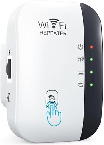 WiFi Extender, WiFi Booster,WiFi Repeater, Covers Up to 3650 Sq.ft and 45 Devices, Internet Booster-with Ethernet Port,Quick Setup,Home Wireless Signal Booster