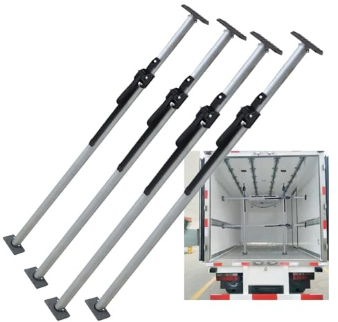 KFGISD, Verstellbare Pickup Truck Cargo Pole 59 72 73 74 80 84 Zoll for Kastenwagen/kleine Anhänger/geschlossene Transporter/SUV,Ladungssicherungsstange(235-273 cm/92.5-107.5 in)