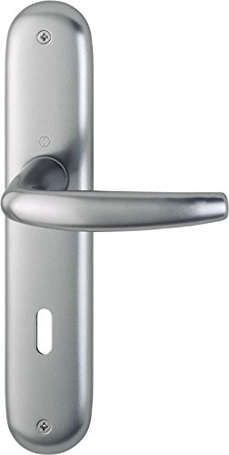 HOPPE Langschild-Garnitur 'Atlanta' Aluminium Stahl 1530/273P - 2320892