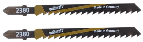 Wolfcraft 2 Stichsägeblätter HCS Länge 75 mm 2380000