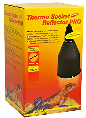 Lucky Reptile HTRP-2UK Thermo Socket plus Reflector mit Steckverbindung, gro