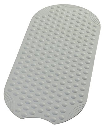 SANIMIX Wanneneinlage, Wannenmatte, Sicherheitseinlage für die Badewanne Bubbles Größe: 89 x 38cm Farbe: Grau