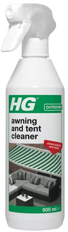HG Awning and Tent Cleaner, Rapidly Cleans Tarpaulins, Camping Canopies, Gazebos, Canvas & Beach Screens - 500 ml Spray (615050106)