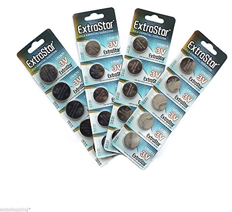 25 BATTERIE A BOTTONE CR2032 LITIO 3 V PILE CR 2032