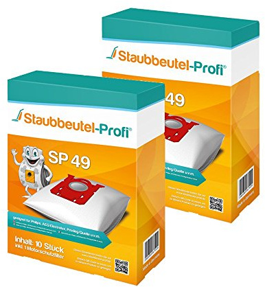 20 Staubsaugerbeutel SP49 von Staubbeutel-Profi® kompatibel mit Swirl PH86, Swirl PH96, S-Bag für AEG/Electrolux/Philips