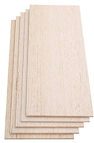 CCChaRLes 310X100Mm 5 Pcs Balsa Feuille De Bois 7 Épaisseur Léger Plaque En Bois Pour Bricolage Avion Bateau Maison Navire Modèle - 5mm