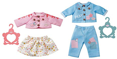 Baby Annabell 703069 Outfit Boy&Girl 43cm, Puppenkleidung Puppen Zubehör mit Jacke und Hose oder Jacke und Rock, 1 Outfit, Farbe Nicht frei wählbar