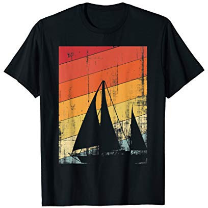 Kapitän Segelboot auf dem Meer Segeln T-Shirt