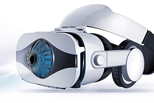 LAHappy 3D VR Gafas de Realidad Virtual VR Glasses, Auriculares Incorporados, Excelente disipación de Calor, 112 Grados FOV Botón, para Los Móviles de Pantalla 4.0-6.33 Pulgadas