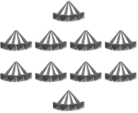 Clavos de diseño rústico, hecho a mano, hecho a mano, estilo tradicional, antiguo, estilo victoriano, cabeza forjada, hierro negro, madera, muebles de puerta, clavos decorativos de 1 kg