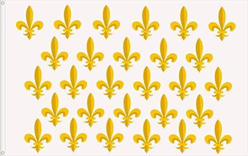 DRAPEAU ROYAL DE FRANCE BOURBON S XVIII. QUALITÉ SATIN PREMIUM. DIMENSION 150X90 Grande taille