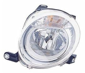 Repiauto Phare avant gauche supérieur croisement H7 compatible avec Fiat 500 phase 1 2007-2015