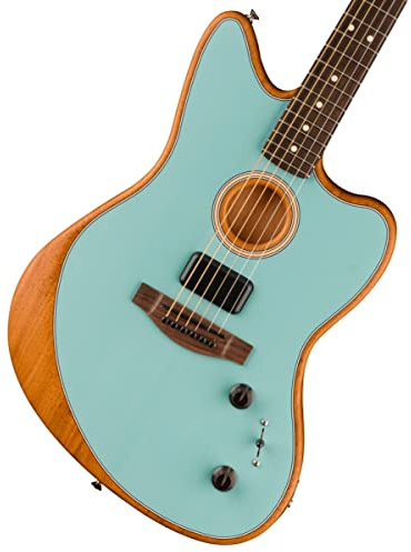 Fender Acoustasonic Player Jazzmaster Ice Blue - Westerngitarre