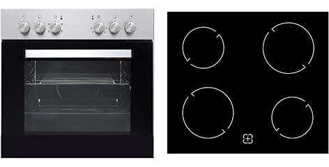 PKM Cuisinière électrique BIC4 GKU-IX-2 - Four - Chaleur tournante - Sans cadre - Classe d'efficacité énergétique A - Espace de cuisson 54 l - 5 fonctions de four - Puissance jusqu'à 8300 W - Avec