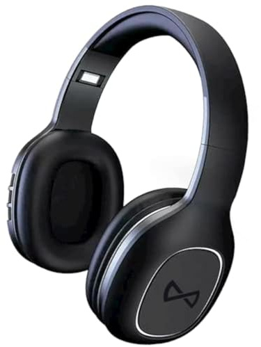 FOREVER BTH-505 Casque Bluetooth Over-Ear en Noir, écouteurs Pliables avec Super Basses, Longue durée de Fonctionnement allant jusqu'à 8 Heures pour Les téléphones, Portables, TV, Bureau à Domicile