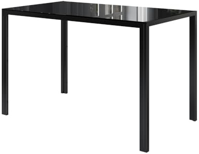 Vicco Table à Manger Grand, Noir, 120x70cm