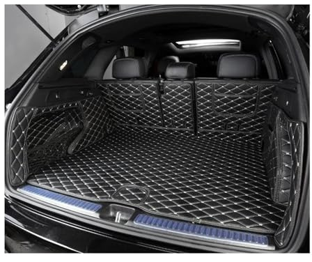 DZSMSRTG Kofferraummatten Für Mercedes Für Benz Für GLC-Klasse X253 2015 2016 2017 2018 2019 2020 Vollständig Abgedeckte Kofferraummatten Kofferraumwanne(Black Black Wire)