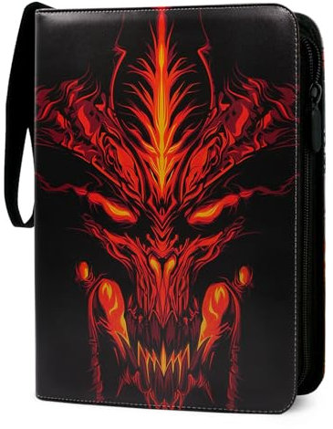 Sammelalbum für Pokemon Karten,50 Seiten 900 Taschen Sammelkarten Album Groß,PU Tragbar Tragbarer wasserdichter Kartenhalter Card Collection Sammelheft, Geschenk für Kinder,50 Pcs Seiten