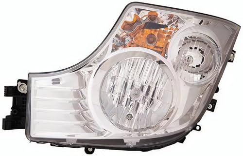 PROPOSTEONLINE Scheinwerfer für Mercedes Actros 2011 bis 2018 Fahrerseite H7-H1 Halogen mit manueller Einstellung A9608200239