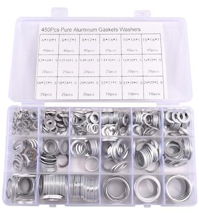 Fegtrtyoa Aluminium-Flachdichtungen, Dichtungsringe, Dichtringe, Unterlegscheiben, Verschiedene Dichtungsunterlegscheiben, Verschiedene Metall-Dichtungsunterlegscheiben, Verschiedene