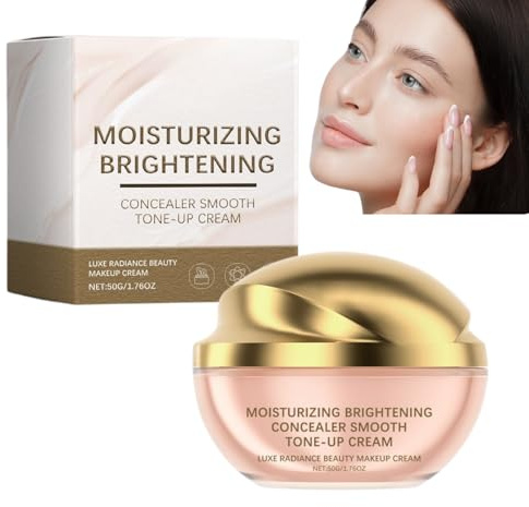 Crema correttiva illuminante idratante, idratante per viso e occhi con effetto schiarente, trucco leggero e resistente, schiarente sotto gli occhi per le occhiaie (1 pezzi)