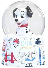 Silver Buffalo Disney 101 Dalmatians Mini Light Up Snow Globe│Pongo│3.8 Inches Tall, 45mm (Small)