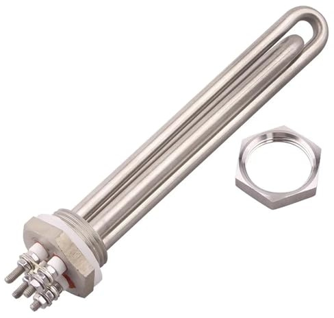 Élément chauffant tubulaire 36 V, filetage BSPT 1 DN25, chauffe-eau solaire électrique SUS304 1200 W/1500 W/1800 W/2000 W/2700 W(With accessories,36V_2000W)