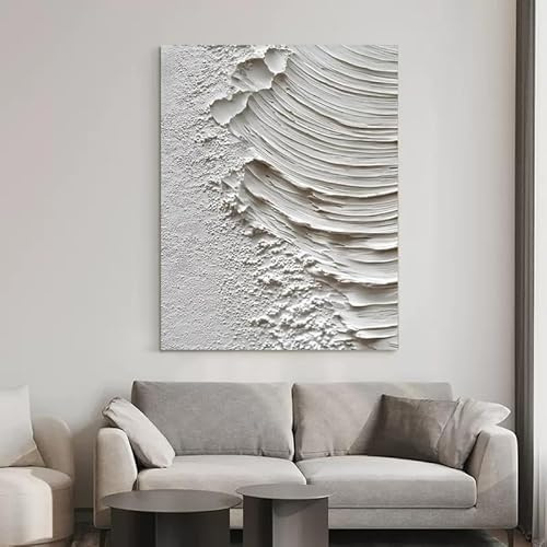 Genérico Cuadros Abstractos Modernos, Pintura Al Óleo Sobre Lienzo De Olas Marinas, 100% Pintada A Mano, Paisaje, Arte De Pared, Sin Marco, Obra De Arte Estética Original Para Sala De Estar, Dor