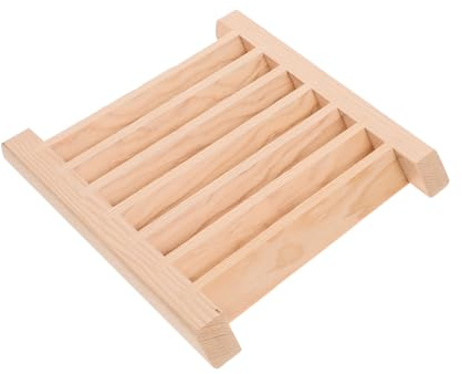 LIFKOME Rejilla Ventilación Madera para Sauna Panel Aire Ventilado Accesorio Sala Vapor Mejora Circulación Aire Reduce Humedad Privacidad y