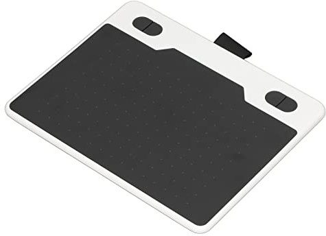 ZDETGU Tablette Graphique de Précision avec Stylet de Niveau 8192, 4 Touches de Raccourci et Large compatibilité Logicielle pour Les Artistes Numériques (White)