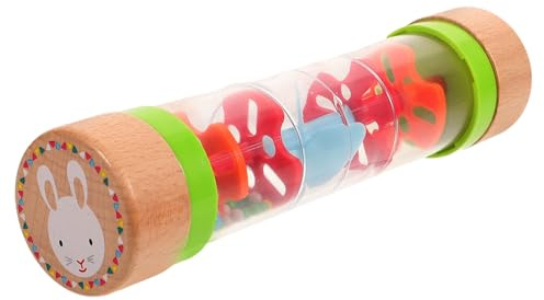 LRXIYODE Garçon Fille Sablier et Sonore Éveil Sensoriel Adaptée Surface Polie sans Danger Arc-Ciel pour Tout