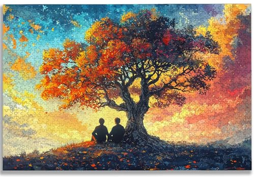 Puzzle 5000 Pezzi Albero della Vita, Puzzle Paesaggio 5000 Pezzi per Adulti e Ragazzi, Puzzles in Legno con Squisita Scatola di Imballaggio, Giochi Educativo per Famiglie, per Decorazioni Casa, -1065