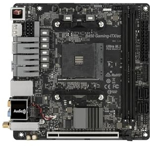 Scheda madre B450M ITX, Socket AM4, supporta CPU Ryzen 1400/3700/4300/5600/5700