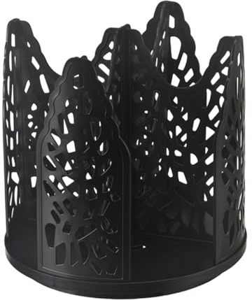 FewNvWa Dispenser Porta Bicchieri Carta Supporto Rotante Organizer Multifunzione PS Plastica Solida Adatto a Soggiorno, Nero