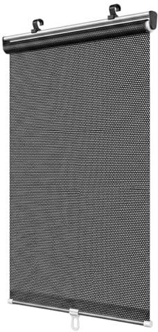 Suction Blinds for Windows, Blackout Blinds Suction Cup Roller Shades, Temporary Window Solutions for Daytime Sleepers and Renters, Portable Sun Protection 40 x 125 cm Black