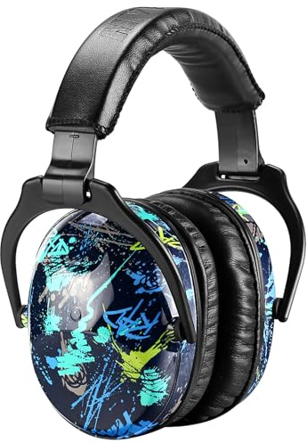 ZOHAN 030 Casque Anti Bruit Enfant Facilement Réglable Pliable, Protection Auditive confortable avec Sac de Transport, SNR 25dB pour l’Autisme, TDAH, Feux d’Artifice, Concert, Graffiti
