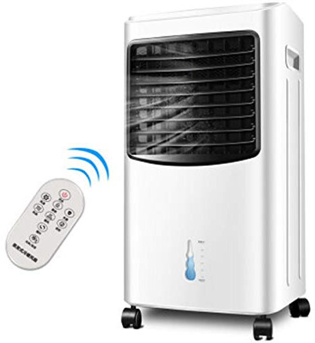 QREZ Ventilador De Torre Silencioso con Mando A Distancia, Ventilador De Pie Oscilación Temporizador 8H 3 Modos De Funcionamiento Y 3 Velocidades Motor 55W Altura 110Cm,A