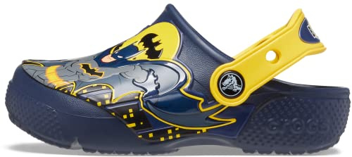 Crocs Unisex Kinder FL Batman Patch Clog K Clog, Navy, 33/34 EU