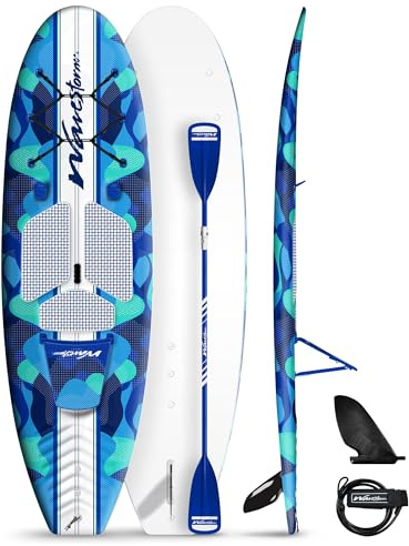 WAVESTORM 9ft6 SUP Kayak Hybrid Stand Up Paddleboard Foam Soft Top SUP for Adults and Kids of All Levels of Paddling Kayak,Blue
