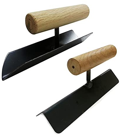 A pair of inner and outer corner Plastering Trowel tools, inner corner trowel, wall corner plastering tool, outer corner trowel,Plastering Finishing Trowel, with Plastic Handle