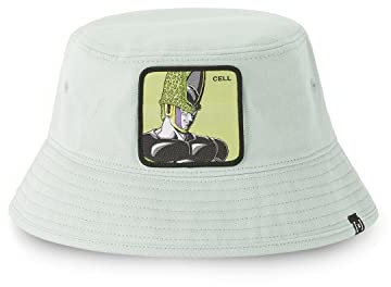 Fischerhut Dragon Ball Z, Sonnenhut Herren, Zelle, Bequem, Grau Grün, 58