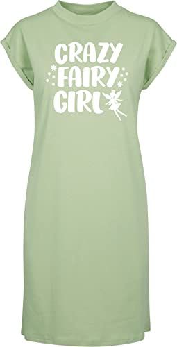 Hippowarehouse Crazy Fairy Girl t-Shirt Dress Women's Adults Nightie Nightdress