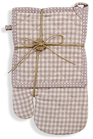 Set Guantone e presina Nuvole di Stoffa Idea Regalo cotone vichy Cuori Tati 6001