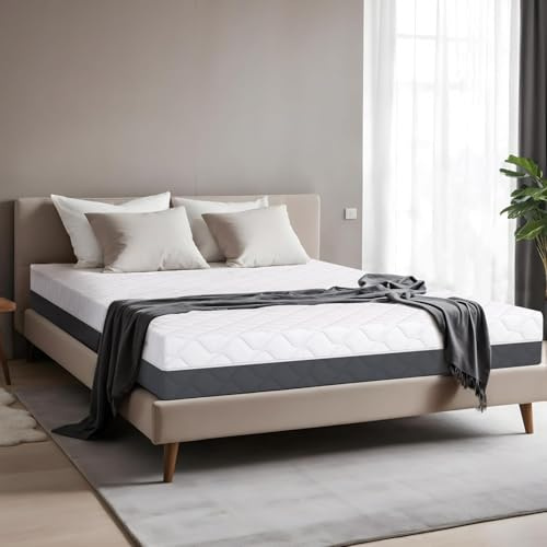 TANHK Materasso 120x200 cm, Altezza 20 cm | 100% Waterfoam | Made in Italy | Fodera Sfoderabile e Lavabile | Ortopedico ed Ergonomico | Alta Traspirabilità | Anallergico e Antiacaro