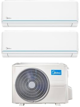 CLIMATIZZATORE DUAL 12+12 MIDEA DC INVERTER R32 A++A+ M2OE-18HFN8 LINEA 2023 WI FI INCLUSO CON UNITA’ ESTERNA M2OE-18HFN8