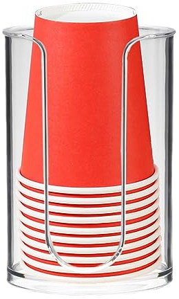 Portabicchieri per acqua – Porta bicchieri di carta per collutorio da bagno, tipo a strappo, organizer per hotel, supermercato, cucina, ristorante